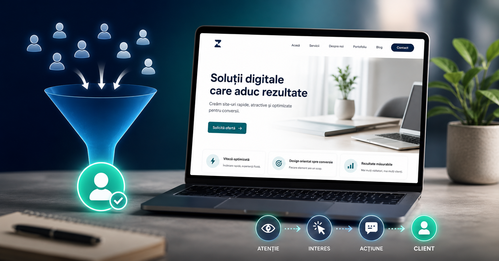 Cum să creezi un site care convertește vizitatori în clienți